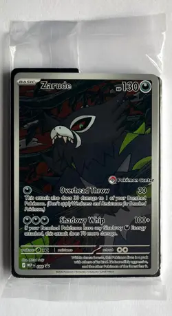 Zarude MEP 088 Pokemon Center Stamped Black Star Promo SEALED - Image 1