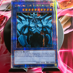 Konami Yu-Gi-Oh! Obelisk the Tormentor LC01-EN001 Quarter Century Starlight Rare - Image 1