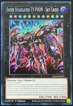 Yu-Gi-Oh! - Super Starslayer TY-PHON - Sky Crisis - (RA04-EN072) 1st Ed, SCR, NM - Image 1