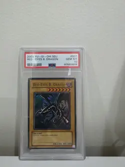 Yu-Gi-Oh! 2002 Red-Eyes Black Dragon SDJ Starter Deck Joey PSA GEM MT 10 POP 68 - Image 1