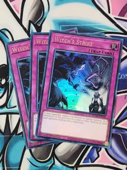 YUGIOH X3 BLGG-EN133 Witch’s Strike Ultra Rare 1ST EDITION PLAYSET - Image 1