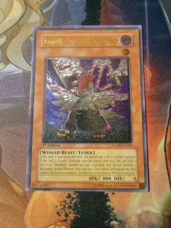 Yugioh Blackwing - Vayu the Emblem of Honor 1st Ed Ultimate Rare ANPR-EN005 LP - Image 1