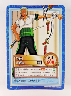 Zoro, Test of Luck - S52 - One Piece Carddass Hyper Battle card (2000 Japan) - Image 1