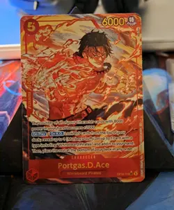 One Piece TCG - Portgas.D.Ace OP16-118 (Alt Art) - The Time of Battle - ENG - NM - Image 1