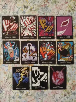 One Piece TCG Japanese Non-Foil Don!! Lot ×11 (No Duplicates) (B) - Image 1