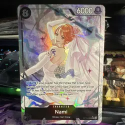 Bandai One Piece Card Game Nami OP15-086 OP-15 SR Special Foil 6000 Cost 8 - Image 1