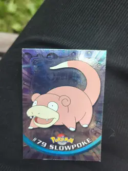 Topps TV Animation Edition Slowpoke #79 Holo English Pokemon Card - Image 2