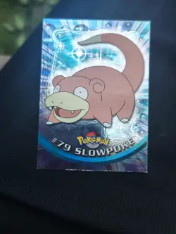 Topps TV Animation Edition Slowpoke #79 Holo English Pokemon Card - Image 3