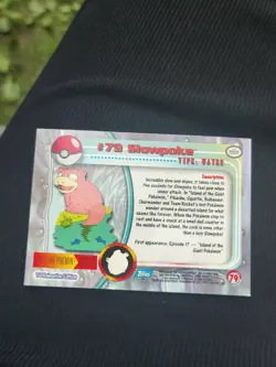 Topps TV Animation Edition Slowpoke #79 Holo English Pokemon Card - Image 4
