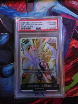 Bandai Dragon Ball Super Son Gohan Childhood FB01-140 SCR Holo Battle Card - Image 1
