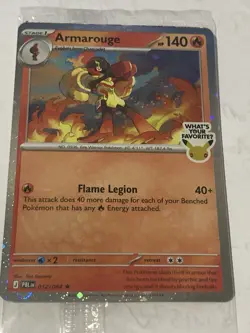 Armarouge Pokemon Best Buy Promo Card 2026 Pitch Black SEALED NM - Image 1