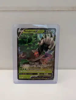 017/192 RILLABOOM V ULTRA RARE REBEL CLASH POKEMON CARD - Image 1