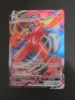 Pokemon TCG Deoxys VMAX SWSH267 Sword & Shield Promo Card NM Condition - Image 1