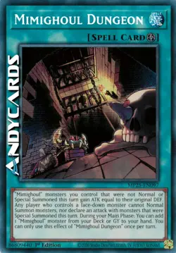 MIMIGHOUL DUNGEON • Segreta Prismatica SP • MP25 EN097 • 1Ed • Yugioh! ANDYCARDS - Image 1