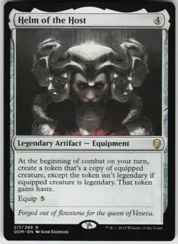 Helm of the Host 217 Rare Dominaria Magic: The Gathering Lightly Played - Image 1