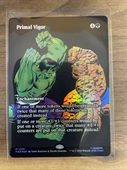 MTG Primal Vigor (Borderless Foil) M 0081 Marvel Universe Eternal-Legal - Image 1