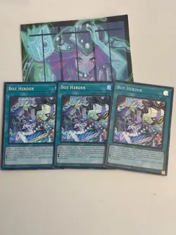 Yugioh 3x Bot Herder Secret Rare MP25-EN149 2025 Mega-Pack 1st Edition Near Mint - Image 1