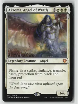 Akroma, Angel of Wrath 2 Mythic Masters 25 Magic: The Gathering Near Mint - Image 1