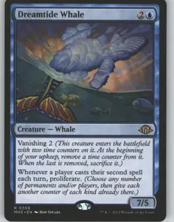 Dreamtide Whale 59 Rare Modern Horizons 3 Magic: The Gathering Near Mint - Image 1