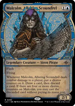 Malcolm, Alluring Scoundrel (Showcase) - 293 / English / Near Mint MTG - Image 1