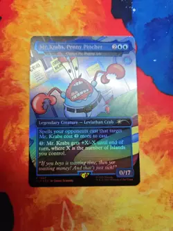 Mr. Krabs, Penny Pincher - Charix, the Raging Isle (Rainbow Foil) - NM - Image 1
