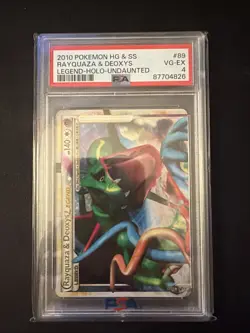 Pokemon Rayquaza Deoxys Legend 89/90 Undaunted PSA 4 - Image 1