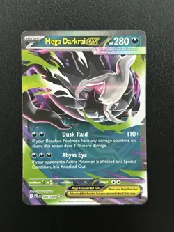 Mega Darkrai ex 048/084 Pitch Black Pokemon Card Me05 Double Rare Near Mint - Image 1