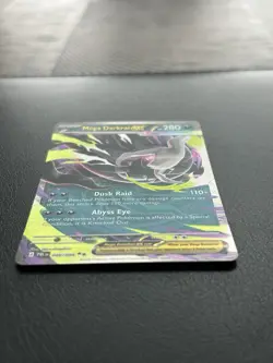 Mega Darkrai ex 048/084 Pitch Black Pokemon Card Me05 Double Rare Near Mint - Image 3