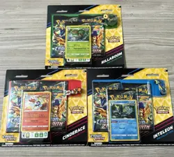 Pokemon TCG Crown Zenith Pin Collection Booster Blister Lot - Set of 3 - Sealed - Image 1