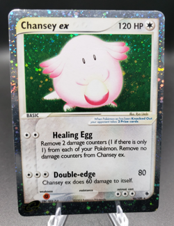 Pokemon TCG Chansey EX 96/109 - EX Ruby & Sapphire Holo Crease - Image 1