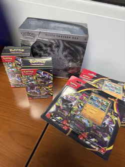 Pokemon TCG Mega Evolution: Pitch Black Lot - 1 ETB, 2 Bundles, 2 Blisters - Image 1