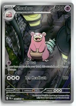Slowbro 090/084 Illustration Rare Pitch Black Pokemon Holo Near Mint - Image 1