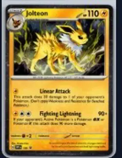 Jolteon (Cosmos Holo) 169 Holo R Scarlet & Violet Promo Pokemon Holo NM - Image 1