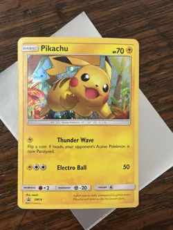 Pikachu Holo Promo SM76 2017 Pokemon Black Star - Image 1