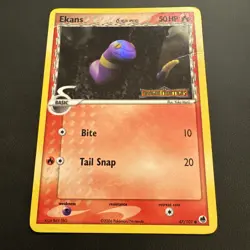 Ekans (Delta Species) Reverse Holo Stamp 47/101 Common -Pokemon Dragon Frontiers - Image 1