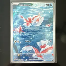 Pokemon TCG Goldeen 087/084 Pitch Black Illustration Rare Holofoil - Image 1