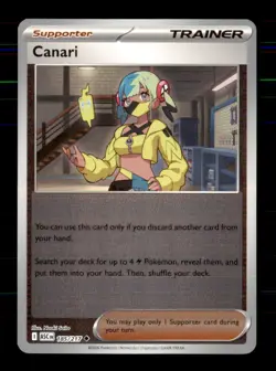 Canari 185/217 Uncommon Ascended Heroes Pokemon Near Mint - Image 1