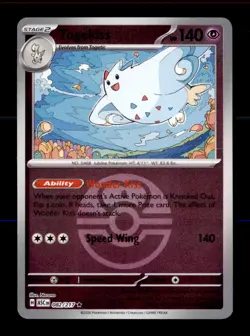 Togekiss (Love Ball) 082/217 Rare Ascended Heroes Pokemon Reverse Holo Near Mint - Image 1