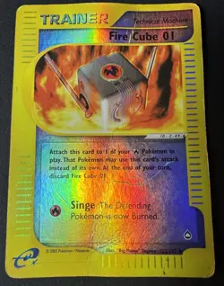 Pokemon Fire Cube 01 Uncommon Aquapolis 122/147 HP Reverse Holo - Image 1
