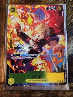Sanji P-034 CS 2023 Celebration Pack Championship Promo One Piece Card Eng - Image 1