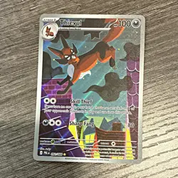 The Pokemon Company Thievul 092/084 Evolutions Full Art Holo ENG 2026 100 HP - Image 1