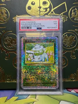 2002 POKEMON LEGENDARY COLLECTION #68 BULBASAUR REVERSE FOIL PSA 7 - Image 1