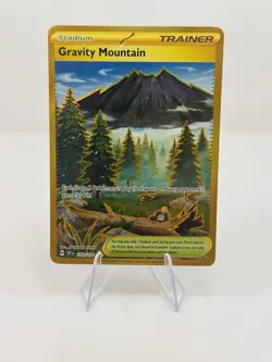 Pokemon Gravity Mountain 250/191 SV08: Surging Sparks Hyper Rare Holo Trainer - Image 1