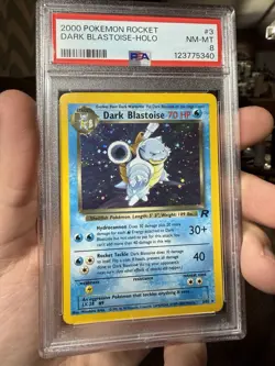 2000 POKEMON ROCKET #3 DARK BLASTOISE-HOLO PSA 8 - Image 1