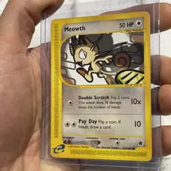 Pokemon MEOWTH 121/165 Expedition Common TCG e-Reader Unlimited Regular LP+ Card - Image 2