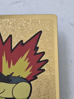 Pokemon Meiji Cyndaquil Gold Foil Japanese Chocolate Promo Series 2000 Hinoarash - Image 5