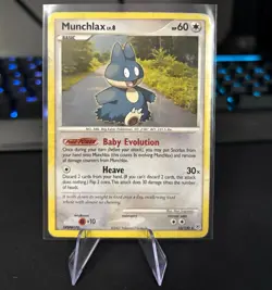 Pokemon Munchlax 33/130 Diamond & Pearl CREASED - Image 1