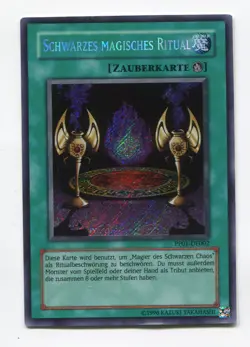 Yu-Gi-Oh! Excellent Schwarzes Magisches Ritual Secret Rare PP01-DE002 - Image 1