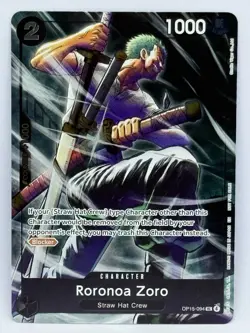 Roronoa Zoro Dash Pack Alt Art OP15-EB04 One Piece Card Promo English - NM - Image 1