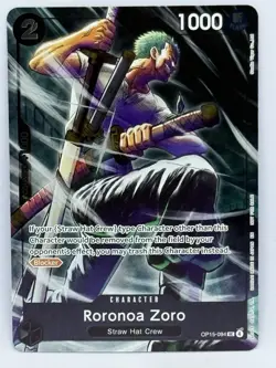 Roronoa Zoro Dash Pack Alt Art OP15-EB04 One Piece Card Promo English - NM - Image 2
